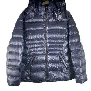 XL ANDREW MARC Black Down Down Puffer Jacket